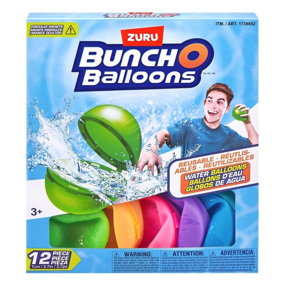 Zuru - Bunch O Balloons Reusable Water Balloons,‎ 12 Pack